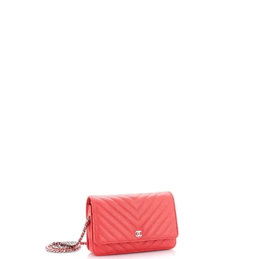 Chanel Wallet On Chain Chevron Caviar #205052C27B - Picture 2 of 7
